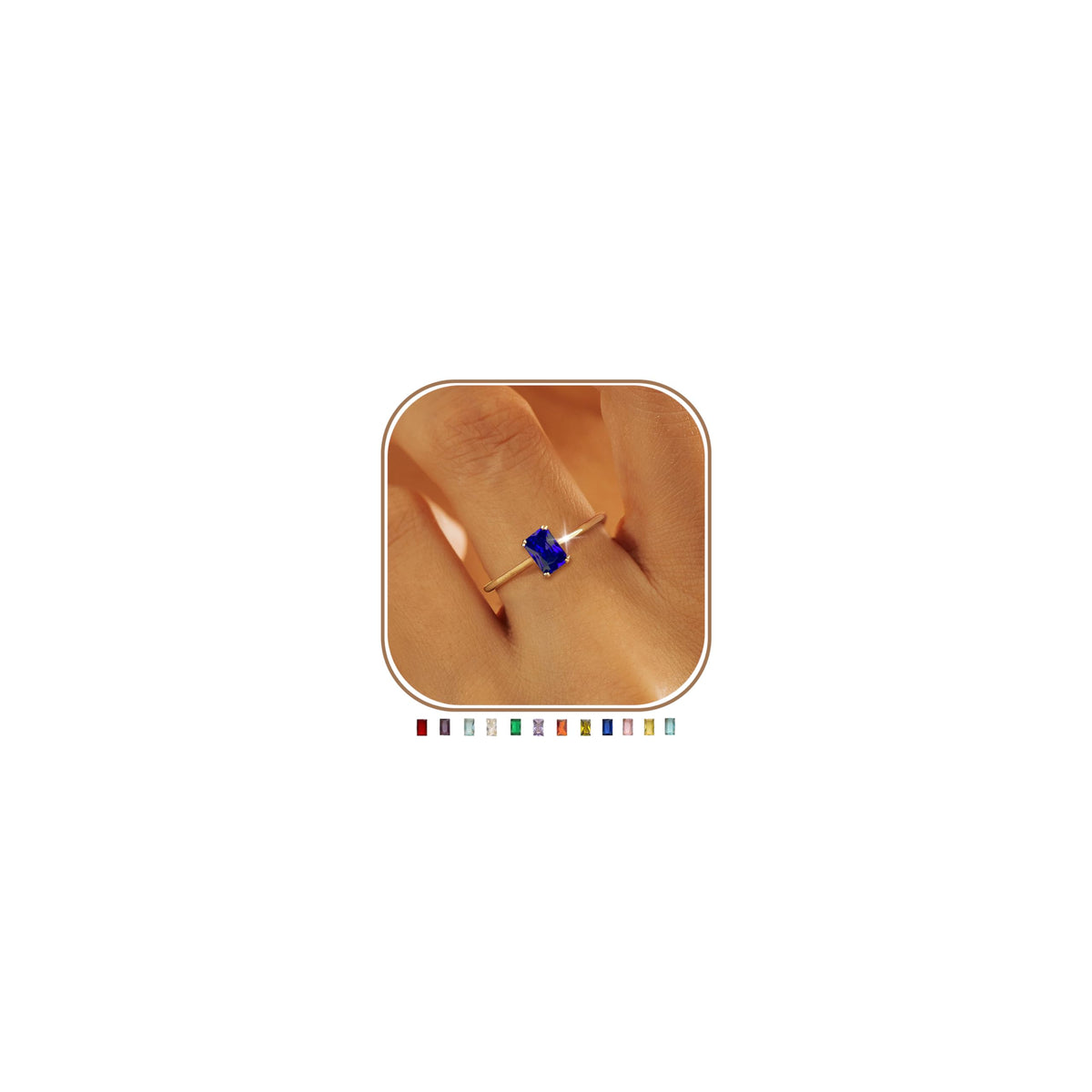 non-tarnish gold ring detail – product image 29