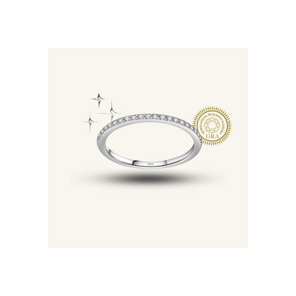 Moissanite Diamonds Team Ring – white background product image