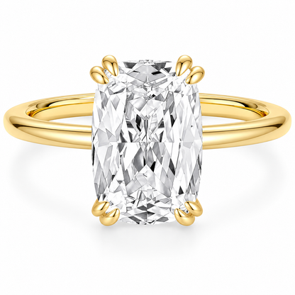 Elongated Cushion Cut Engagement Ring – white background product image
