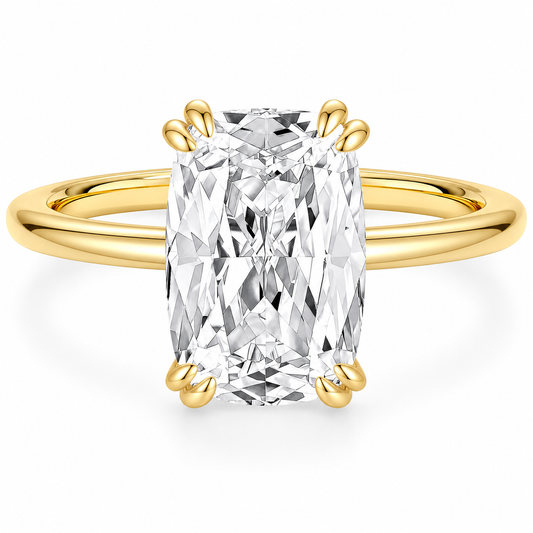 Elongated Cushion Cut Engagement Ring – white background product image