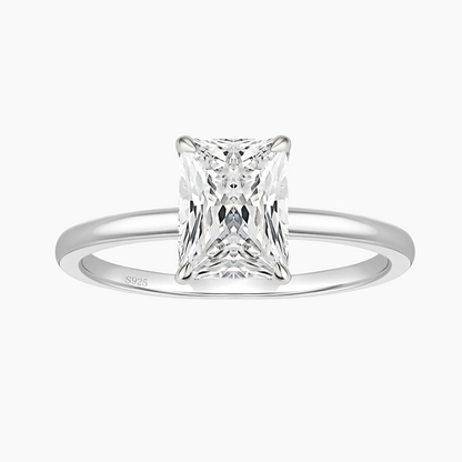 3CT Radiant Cut Solitaire Cubic Zirconia Wedding & Engagement Promise Rings