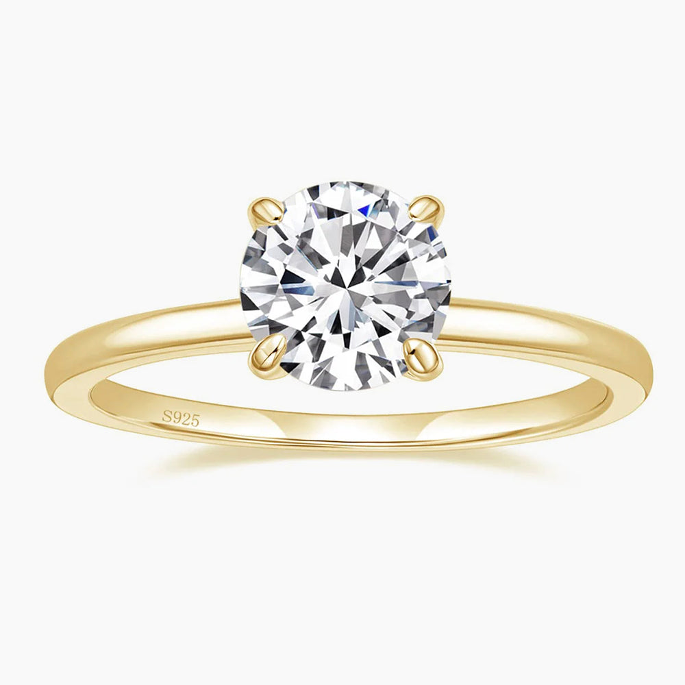 solitaire ring, silver cubic zirconia ring, cubic zirconia engagement ring, cubic zirconia wedding rings, 2ct wedding ring, cheap wedding ring under $50, silver round ring, round cut ring