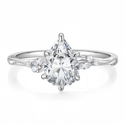 Pear Cut Travel Engagement Ring – product view 14