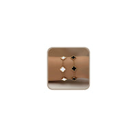 2Pcs:Gold White/Gold Black