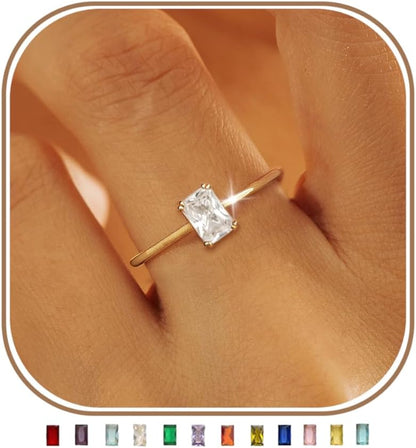 emerald-inspired green cubic zirconia ring – product image 17