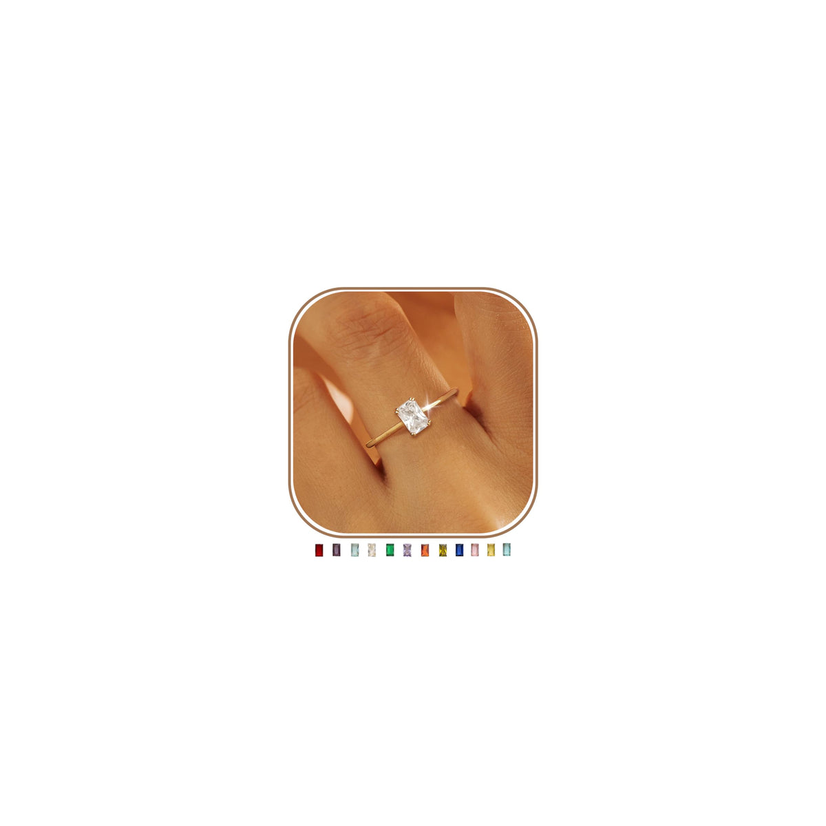 non-tarnish gold ring detail – product image 24