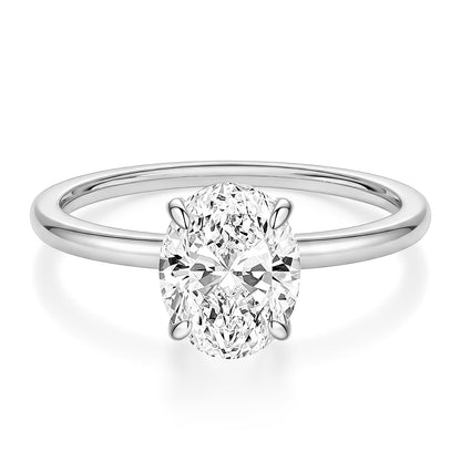 Oval Cut Engagement Ring – Gold or Silver Tone – product view 15