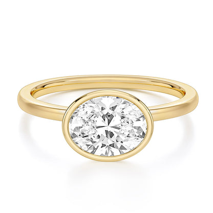 Oval Cut Travel Engagement Ring – product view 14
