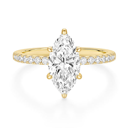 Marquise Cut Travel Engagement Ring – product view 13