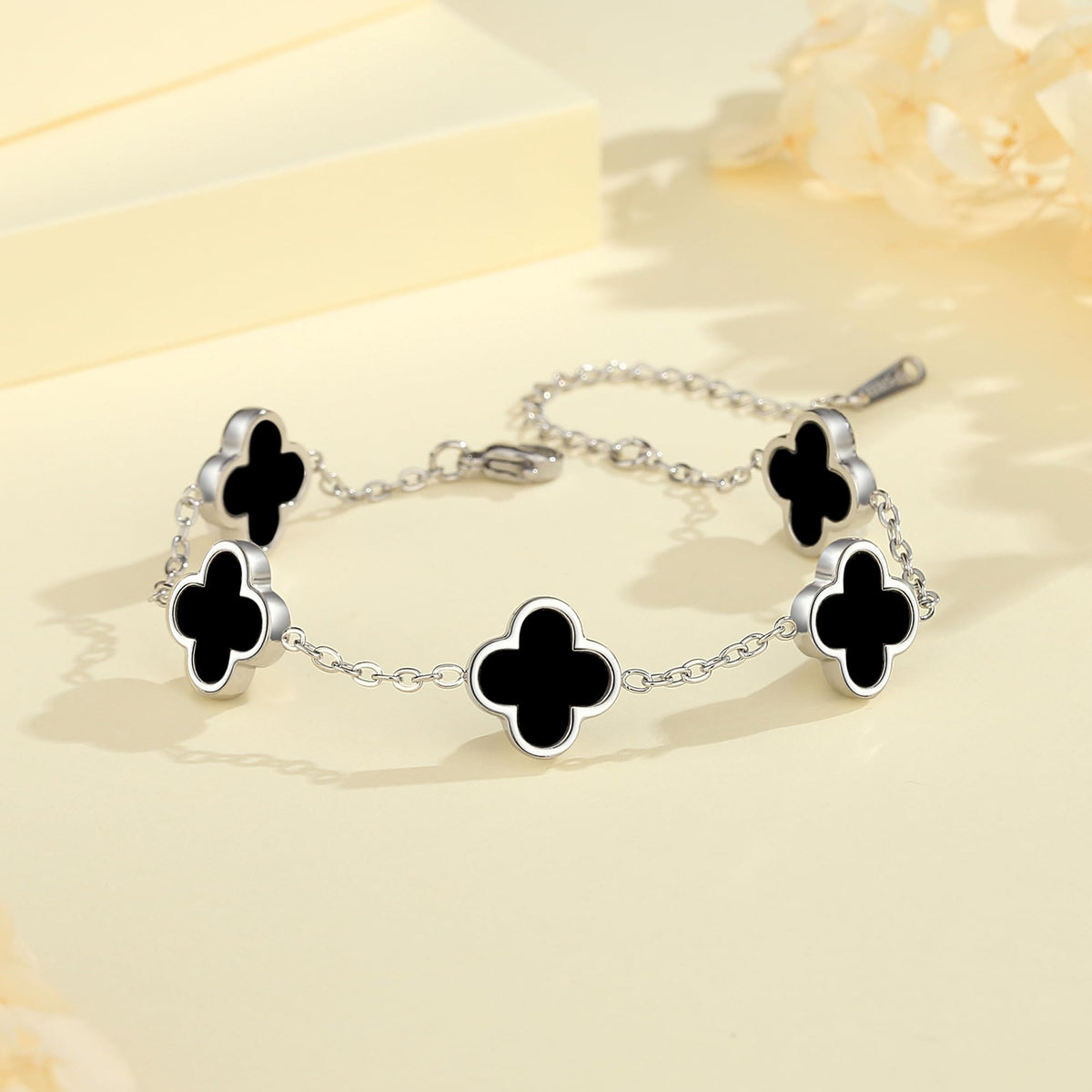 adjustable lucky clover bracelet – image 14