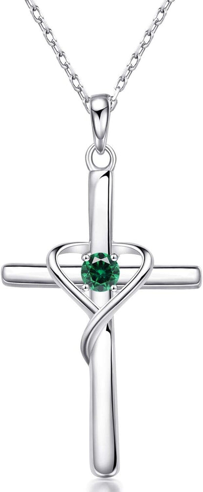 14K gold-plated cross pendant necklace – product image 8