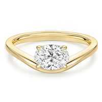 Gold-oval cut