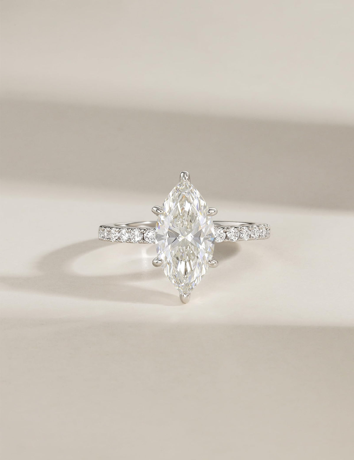 Marquise Cut Travel Engagement Ring – product view 11