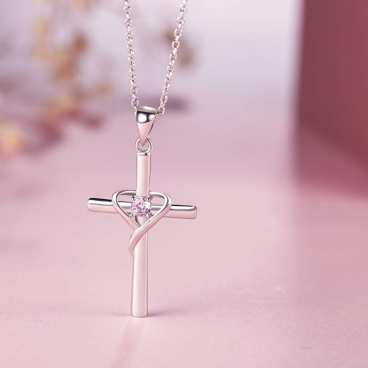 14K gold-plated cross pendant necklace – product image 26
