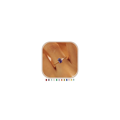 emerald-inspired green cubic zirconia ring – product image 22