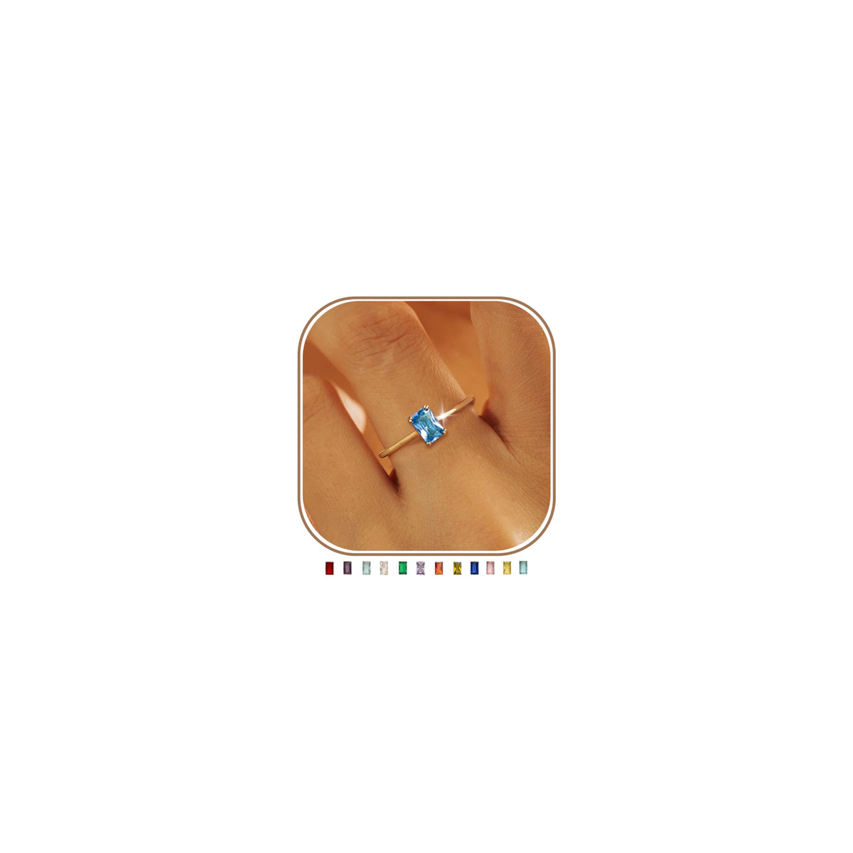 Salresorah green stackable ring – product image 20