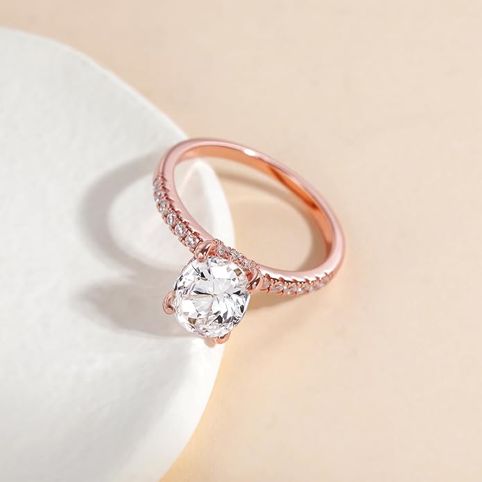 3CT Oval Cut Cubic Zirconia Engagement Ring