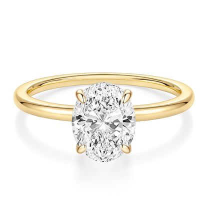 Oval Cut Engagement Ring – Gold or Silver Tone – product view 14