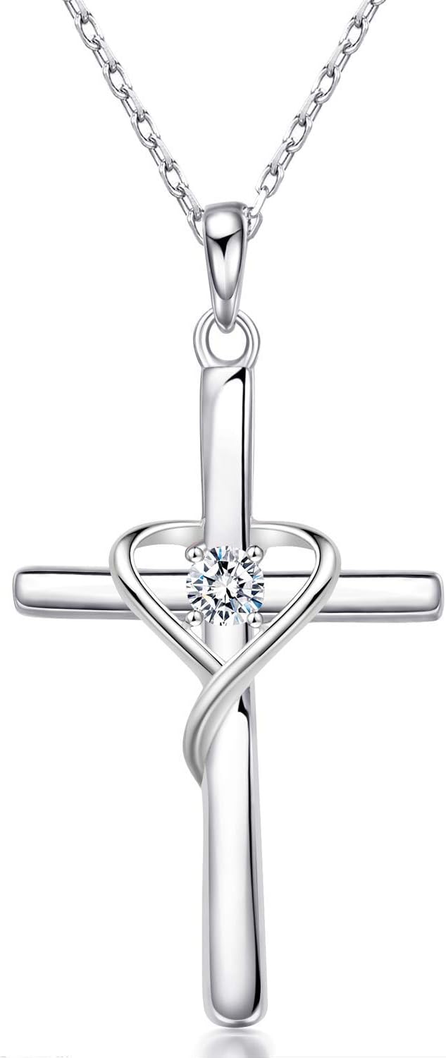 Salresorah S925 cross birthstone necklace – product image 12