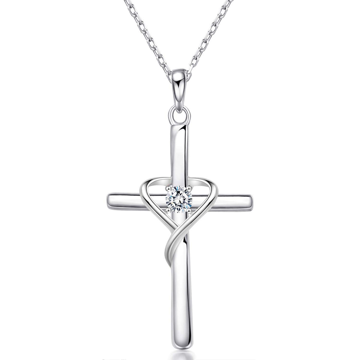 Salresorah S925 cross birthstone necklace – product image 36