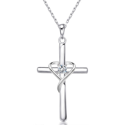 Salresorah S925 cross birthstone necklace – product image 36
