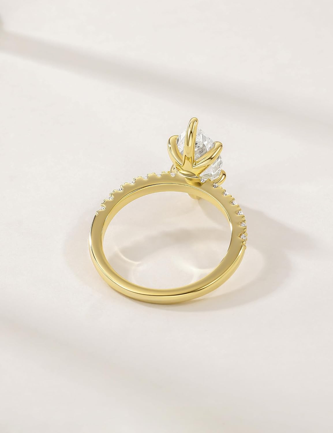 Marquise Cut Travel Engagement Ring – product view 6