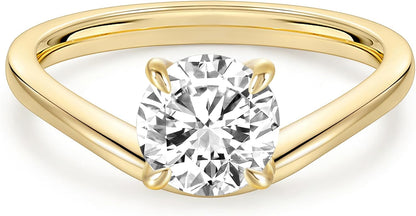 1.5 ct Round Cut Curved Wedding Ring Set