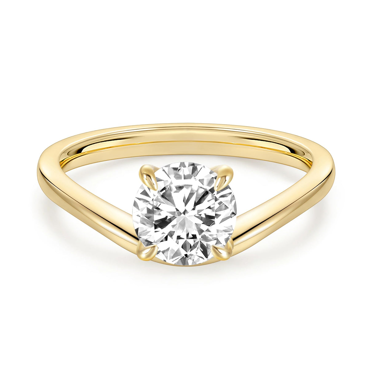 1.5 ct Round Cut Curved Wedding Ring Set – product view 18