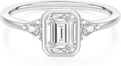 Emerald Cut Travel Engagement Ring – product view 7