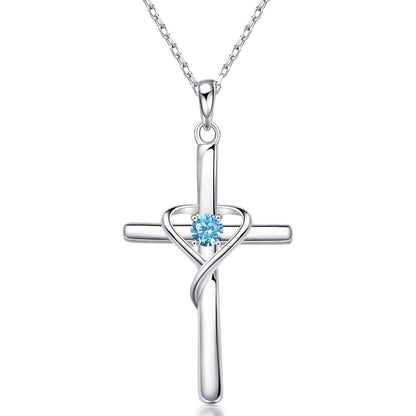 14K gold-plated cross pendant necklace – product image 44