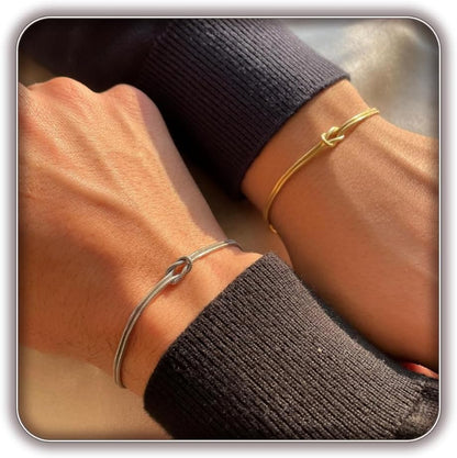silver love knot bracelet for best friends – product image 8