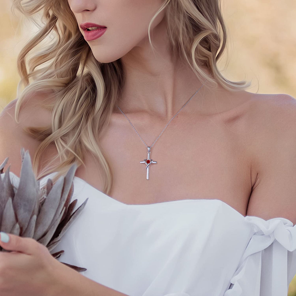 cross necklace gift for her or him – product image 23