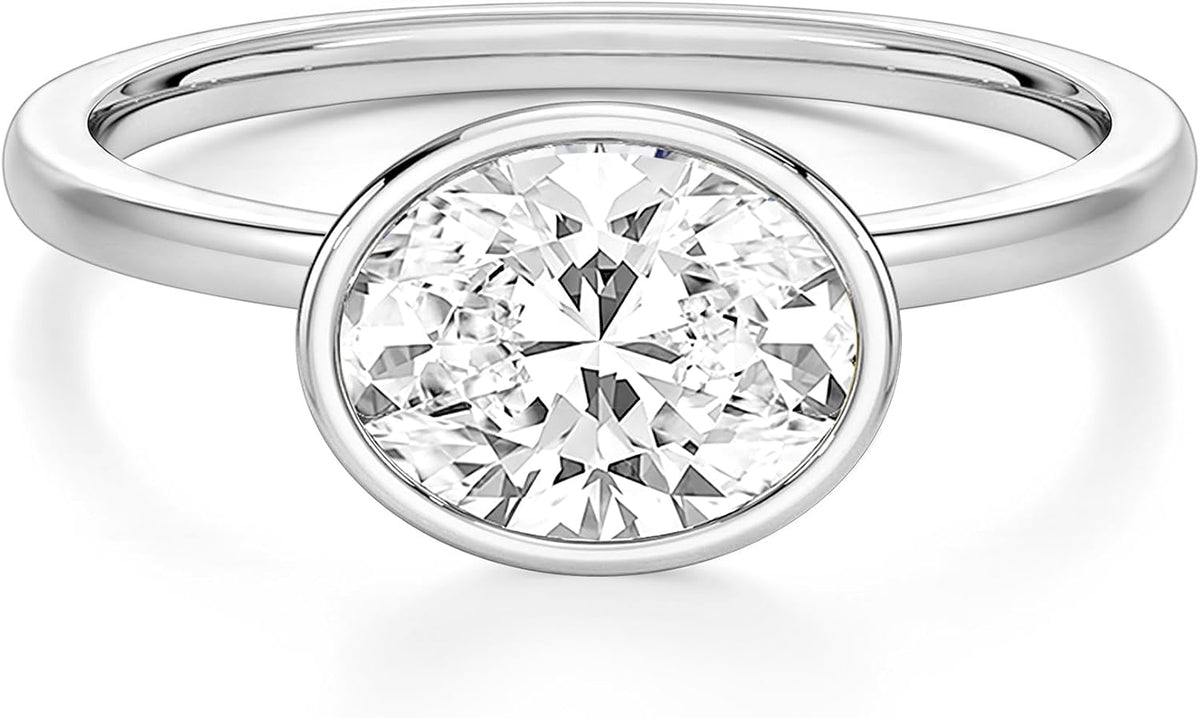 Oval Cut Travel Engagement Ring – product view 7