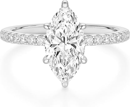 Marquise Cut Travel Engagement Ring – product view 7