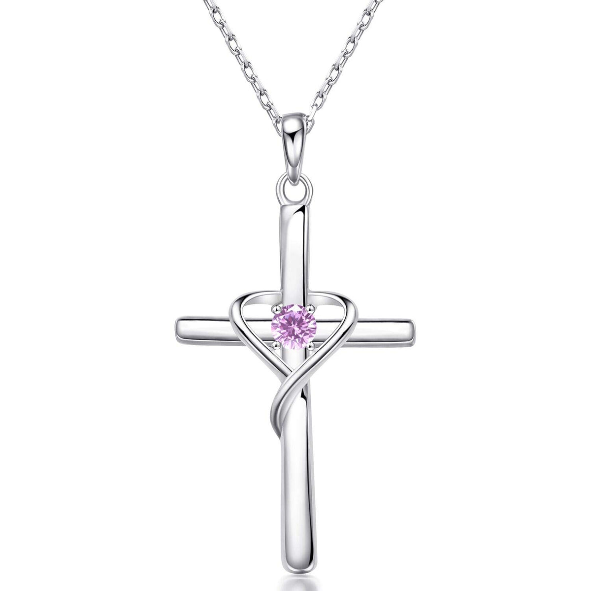 Salresorah S925 cross birthstone necklace – product image 42