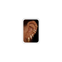 6 Pairs Hoops Twist-14K Gold Plated