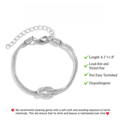 matching love knot bracelets for couples – product image 16