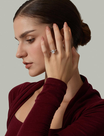 Oval Cut Brass Engagement Ring – product view 12
