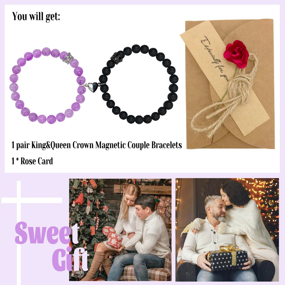 King Queen relationship bracelet gift – product image 22