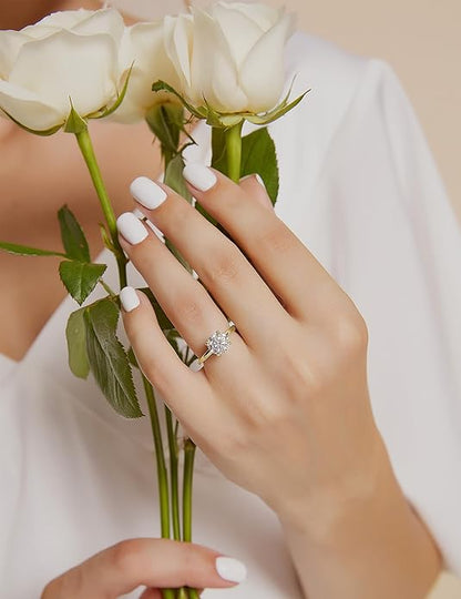 1.5CT Classic Round Cubic Zirconia Engagement Ring