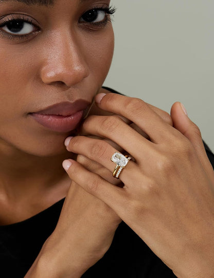 Elongated Cushion Cut Engagement Ring – product view 4