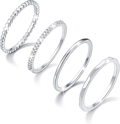 gold band ring set for women – product image 7