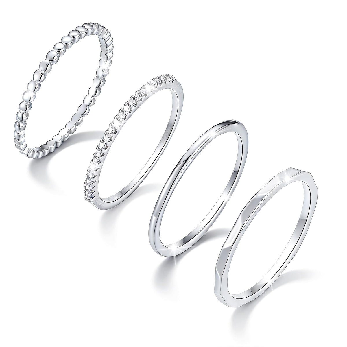 gold band ring set for women – product image 12