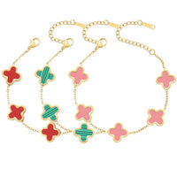 red+green+pink