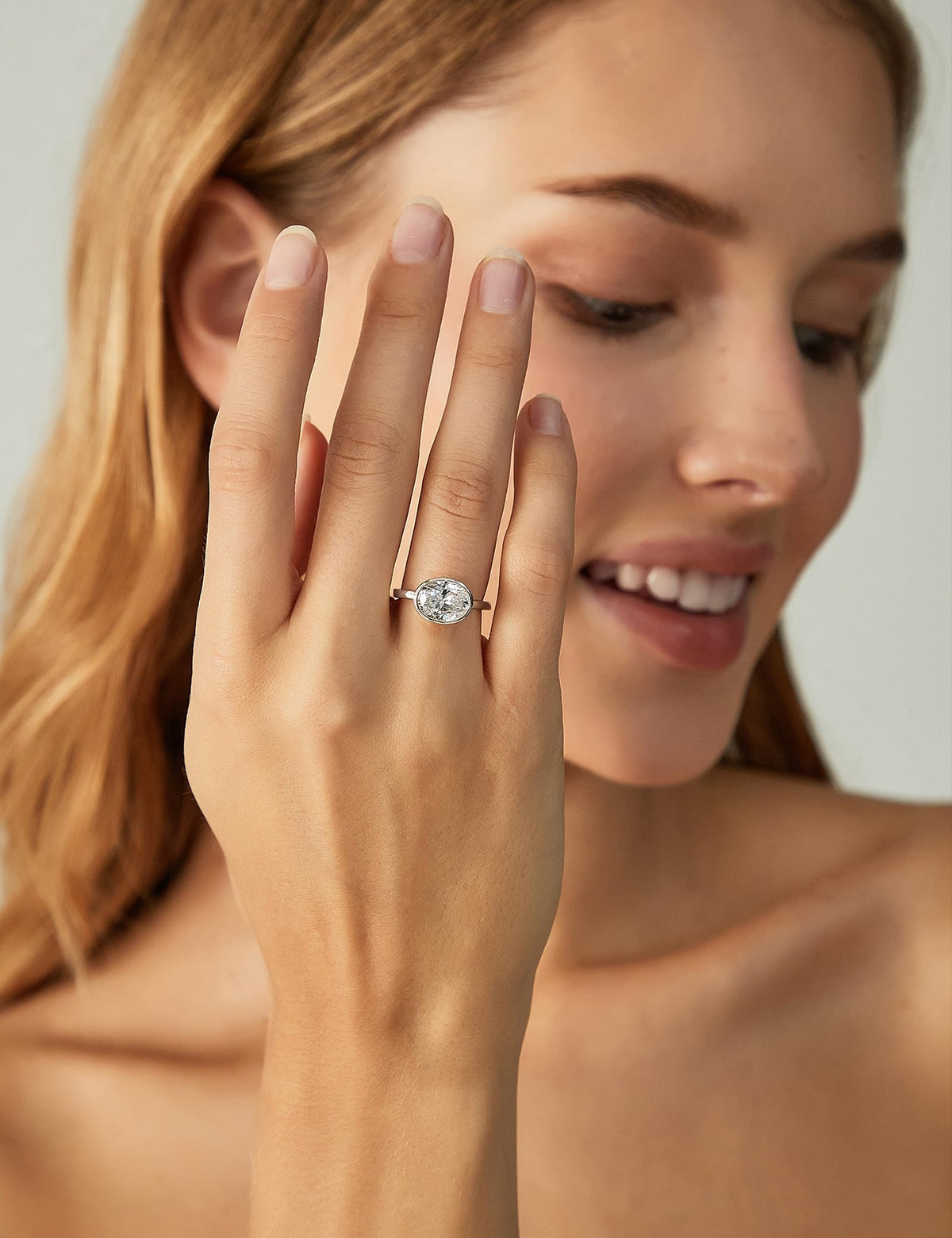 Oval Cut Travel Engagement Ring – product view 11