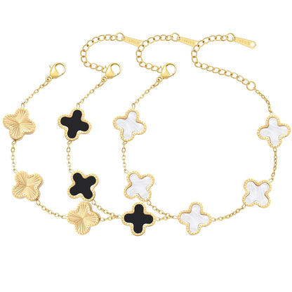 three-piece lucky flower bracelet set – image 20