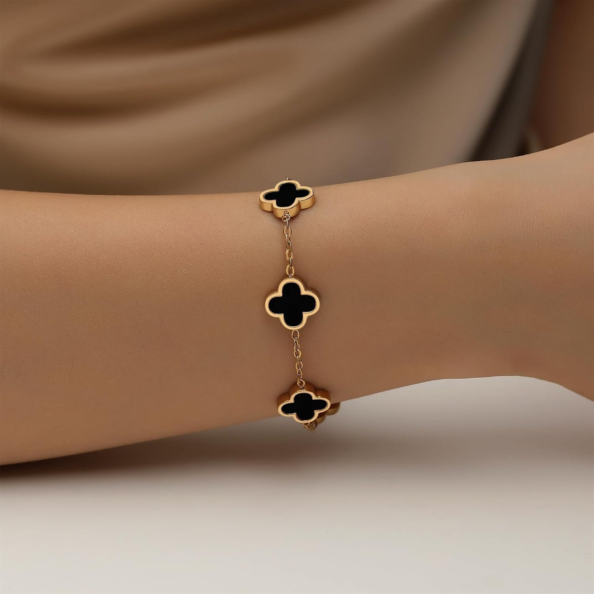 adjustable lucky clover bracelet – image 8