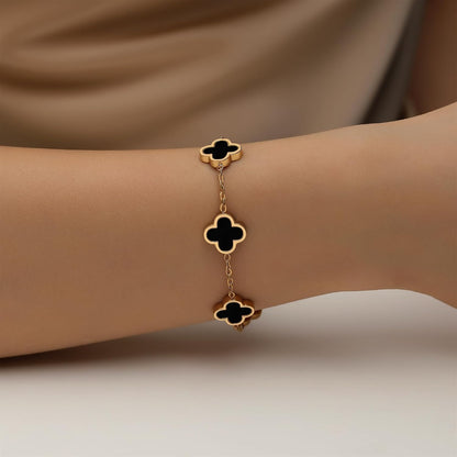 adjustable lucky clover bracelet – image 8