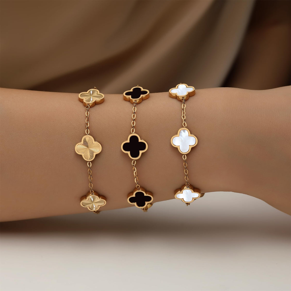 Salresorah double-sided clover bracelet – image 18