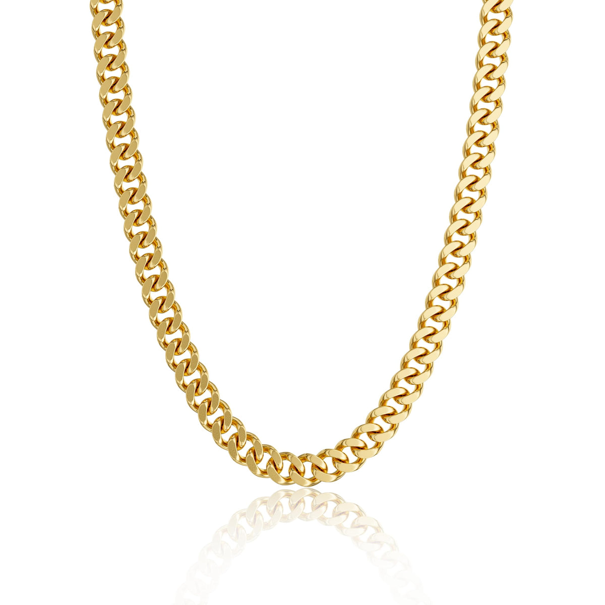 Gold Necklace for Women, 14K Gold Plated Chunky Chain Necklace
